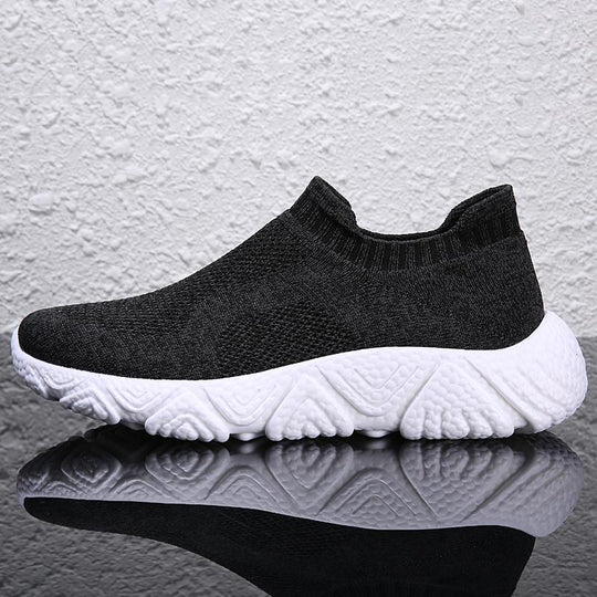 Damen Sportliche Strick-Sneaker mit rutschfester Sohle EB