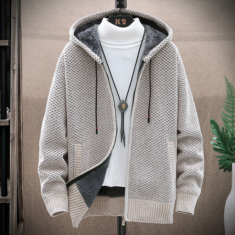 Damen gemütliche Kapuzenjacke mit weichem Innenfutter und innovativem Schnitt EB