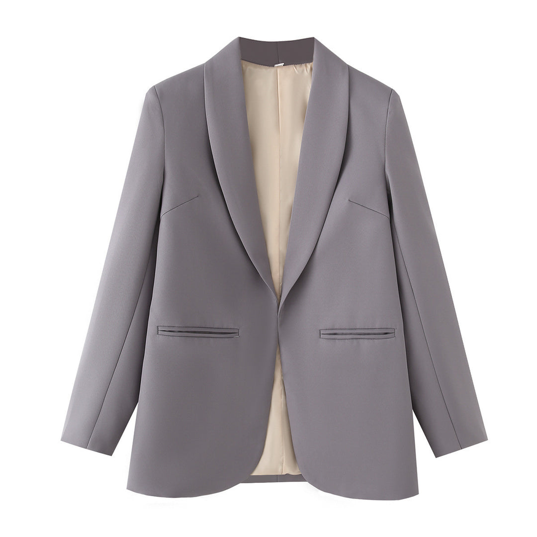 Damen eleganter Blazer mit modernem Schnitt und praktischen Taschen EB