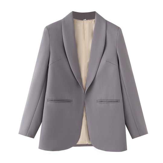 Damen eleganter Blazer mit modernem Schnitt und praktischen Taschen EB