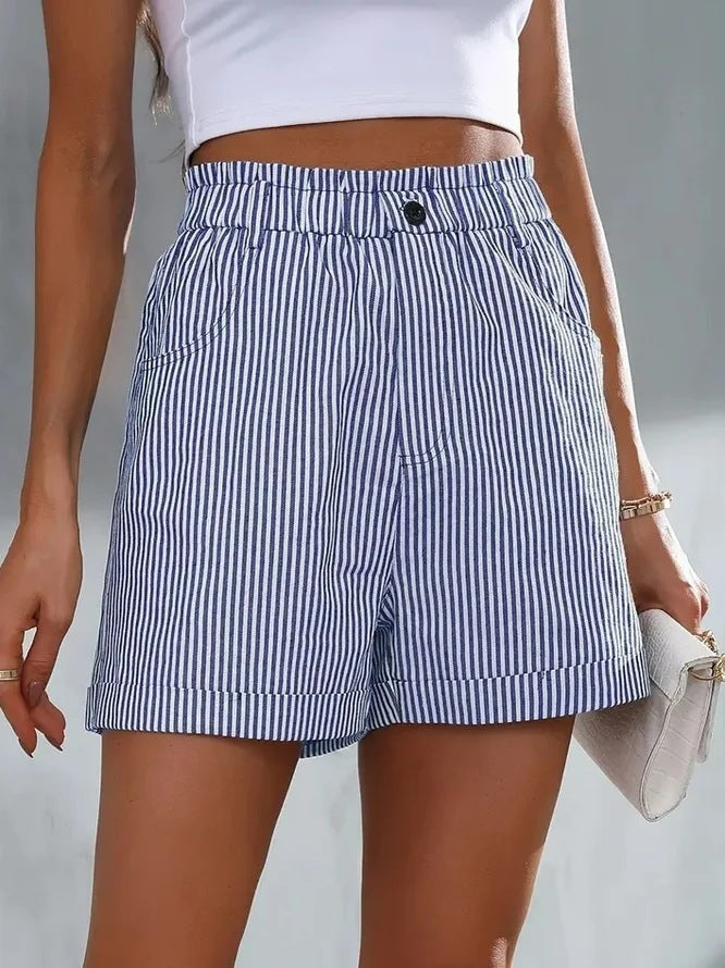 EB | Gestreifte Shorts mit Taschen