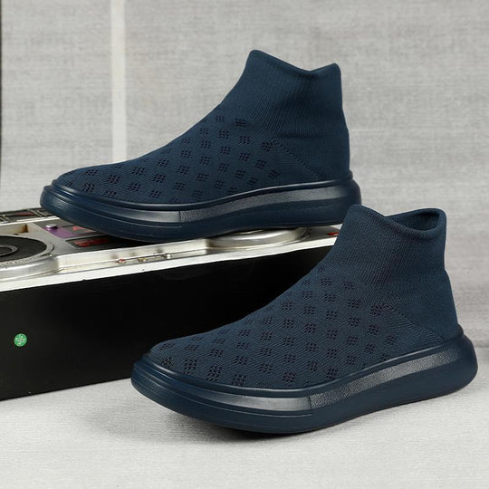 Damen Sneaker mit elastischem Strickobermaterial und rutschfester Sohle EB