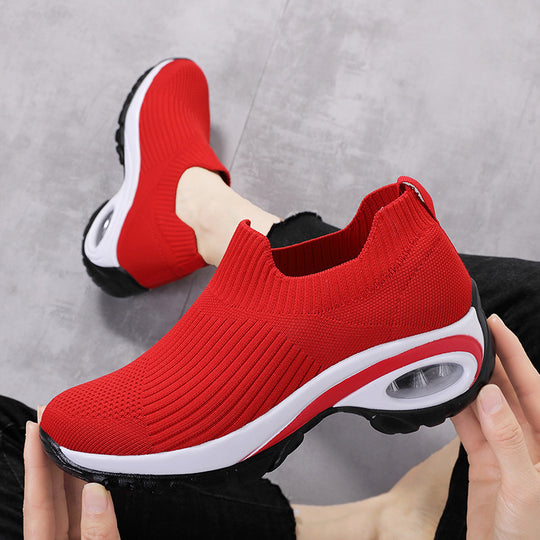 Damen Bequeme Sneakers mit elastischem Strickoberteil und Luftpolstertechnologie EB