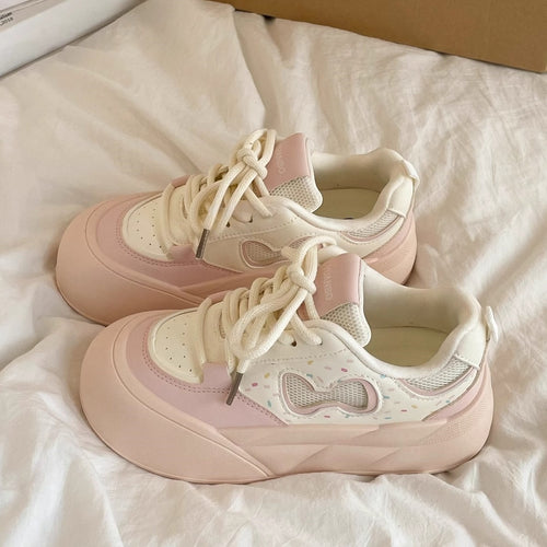 Damen Sportliche Sneakers mit atmungsaktiver Mesh-Oberfläche und bequemem Dämpfungssystem EB