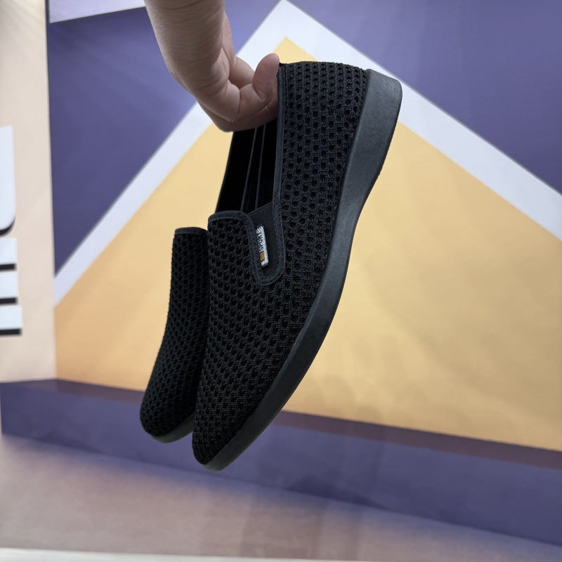 Damen Atmungsaktive Slip-On Sneakers mit flexiblem Netzobermaterial EB