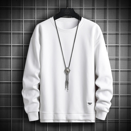 Herren lässiger Sweatshirt mit strukturiertem Stoff und modernem Schnitt EB
