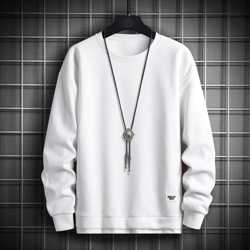 Herren lässiger Sweatshirt mit strukturiertem Stoff und modernem Schnitt EB