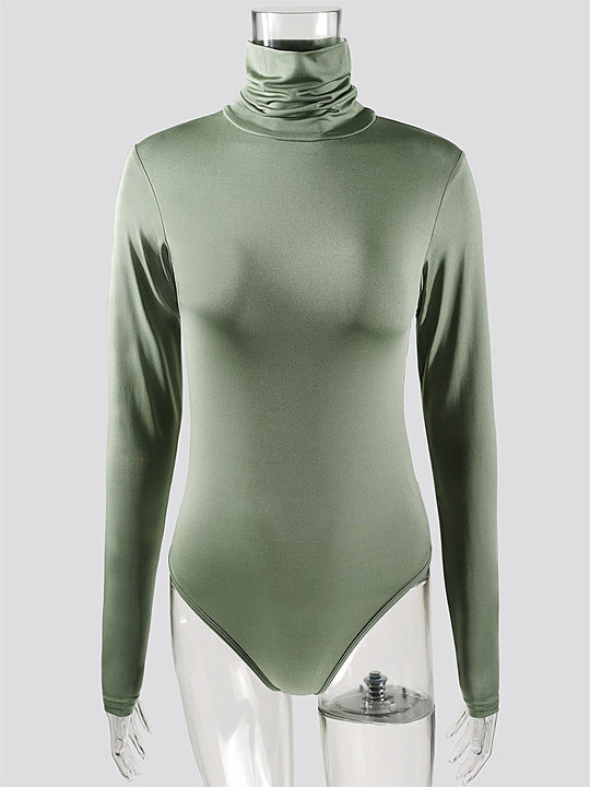 Damen Langärmliger Rollkragenbody EB