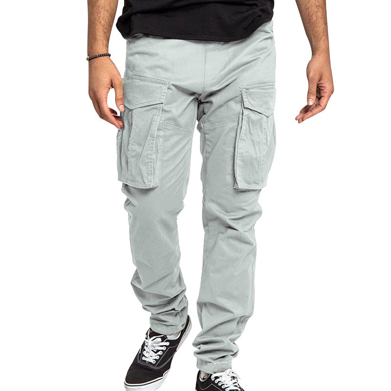 Herren Cargo-Hose mit mehreren praktischen Taschen und elastischem Bund EB