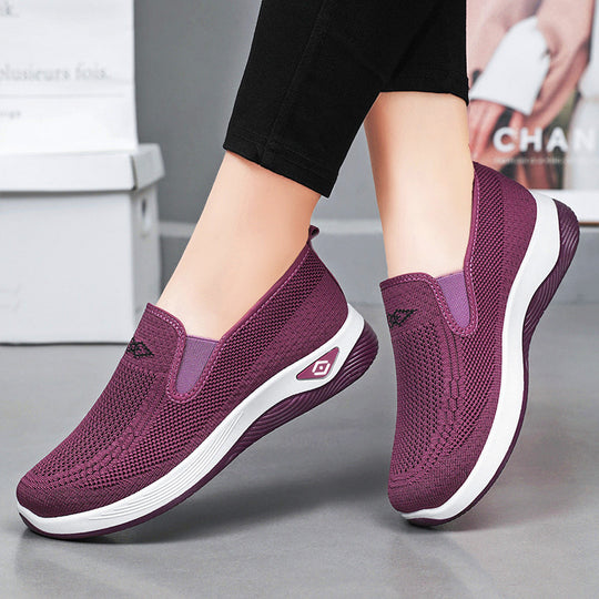 Damen Atmungsaktive Slip-On Sneakers mit rutschfester Sohle EB