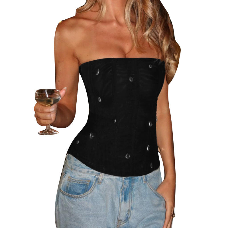 Damen Hochwertiges Bustier-Oberteil mit elegantem Schnitt EB