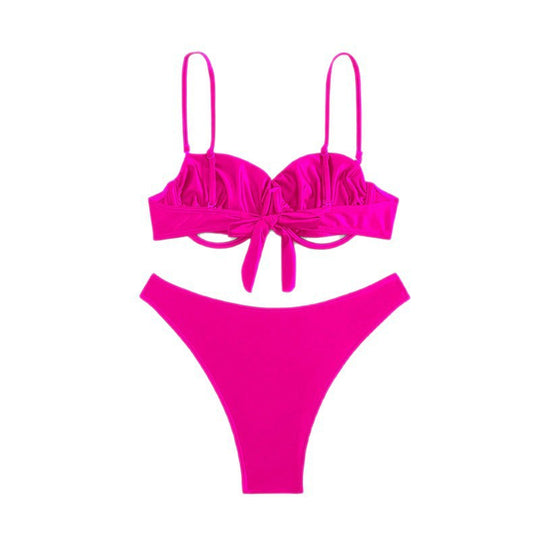 Damen Push-Up Bikini mit verstellbaren Trägern und elegantem Design EB