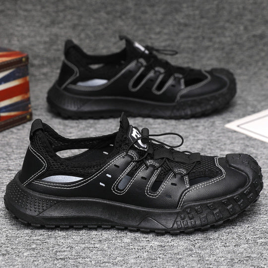 Damen Sportliche Wassersandalen mit rutschfester Gummisohle und atmungsaktivem Obermaterial EB