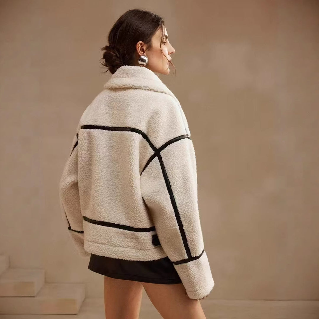 Damen Steppjacke mit hohem Kragen und Taschen EB