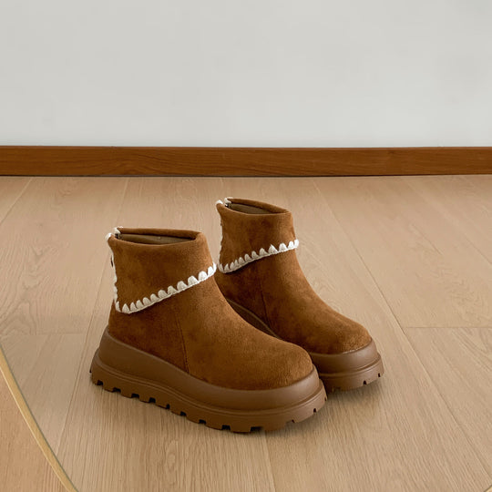 Damen Trendige Chelsea Boots mit modischer Plateau-Sohle EB