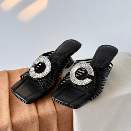 Damen elegante Slipper mit geschmackvollem Design EB