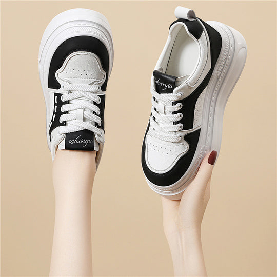 Damen bequeme Plateau-Sneaker mit luftiger Einspritzsohle EB