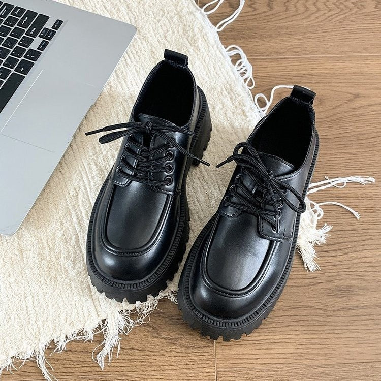 Damen Modische Schnürschuhe mit hochgezogenem Profil EB