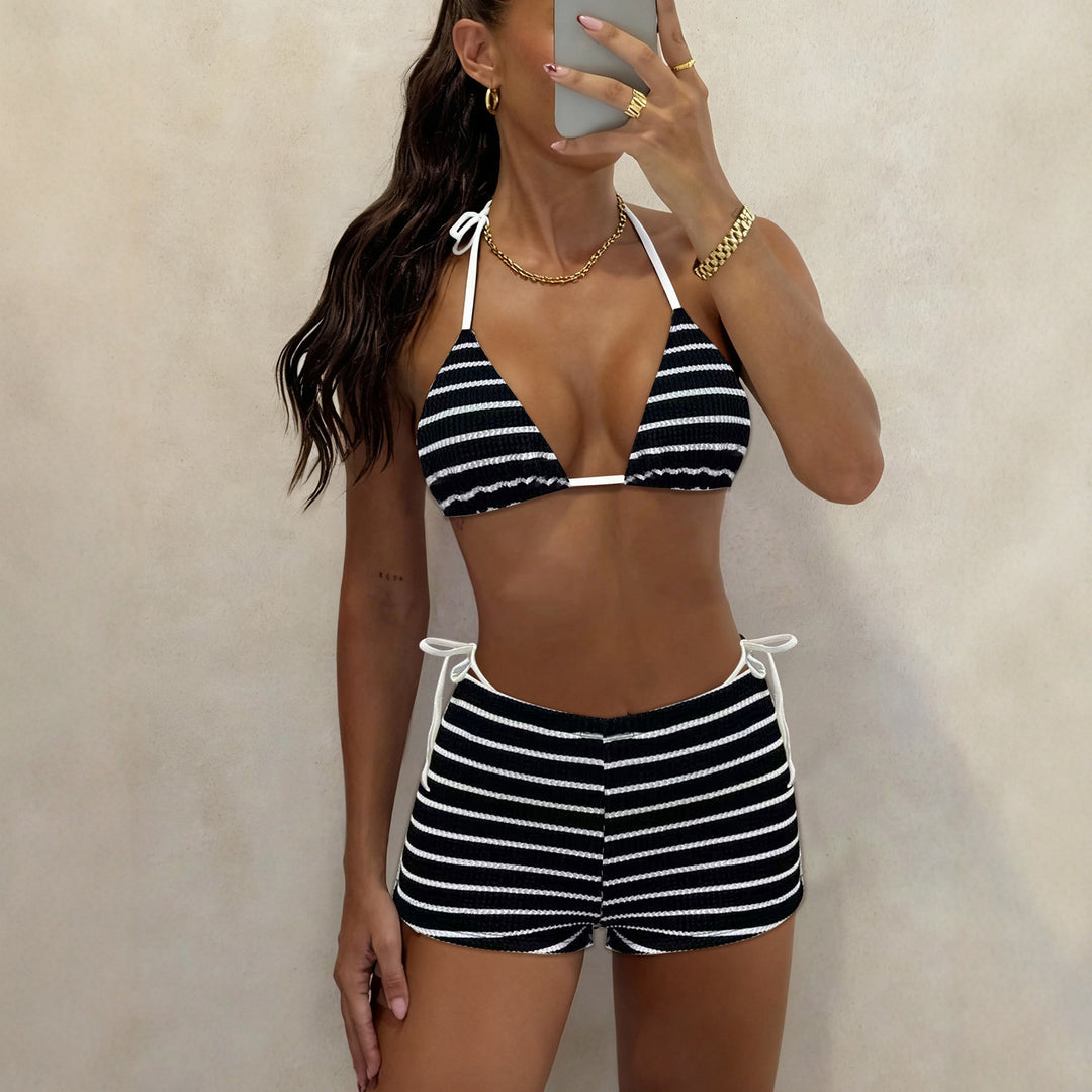 Damen Triangel-Bikini mit sportlichem Short-Design EB