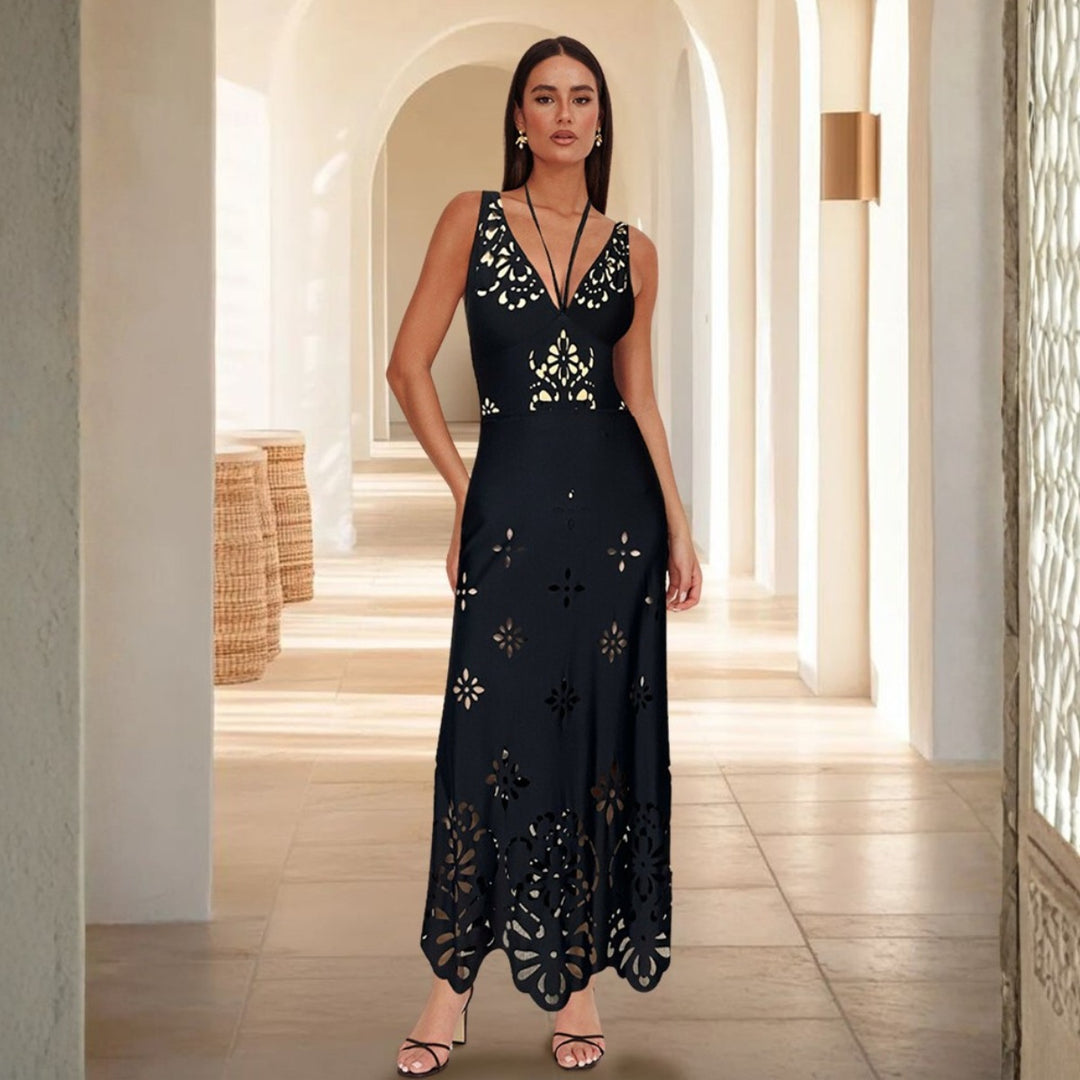 Damen Einteiler Badeanzug mit kunstvollem Cut-Out Design EB