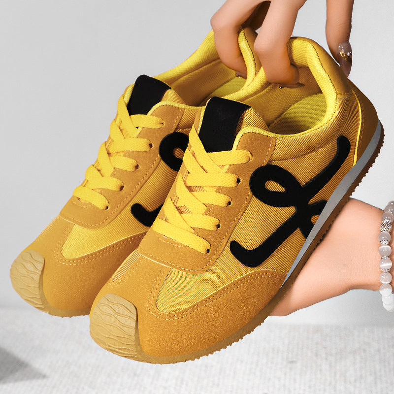Damen Sportliche Sneakers mit weichem Obermaterial und bequemer Sohle EB