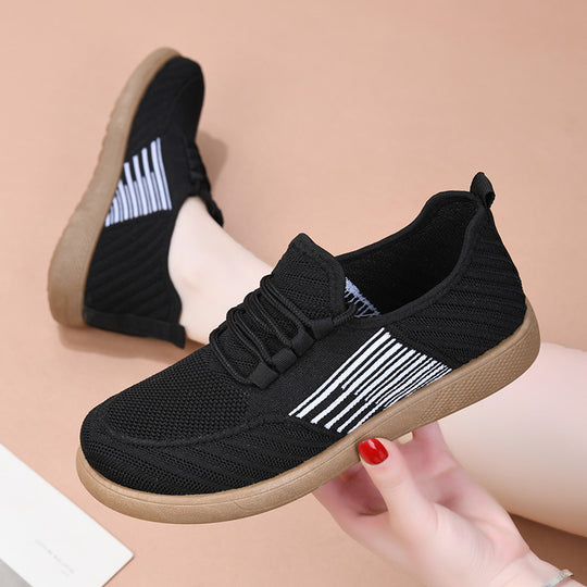 Damen Bequeme und stylische Freizeit-Sneaker mit elastischen Einsätzen EB