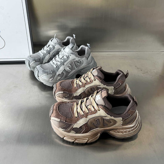 Damen Sportliche Sneakers mit atmungsaktivem Mesh-Einsatz und dämpfendem Komfort EB