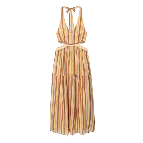 Damen Sommerkleid mit tiefem Ausschnitt und Cut-Outs EB