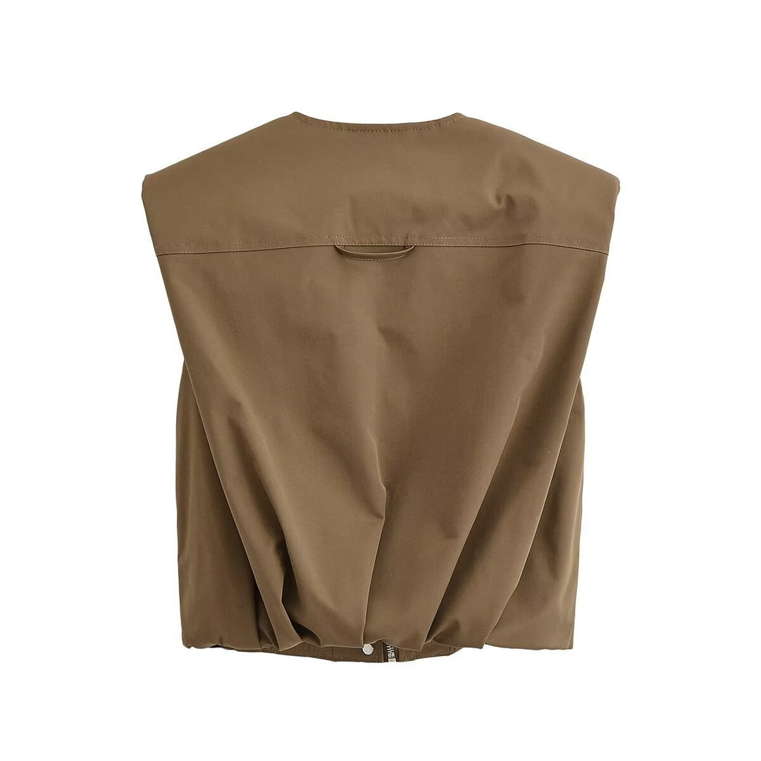 Damen Cargo-Hose mit praktischen Seitentaschen und Reißverschlussdetails EB