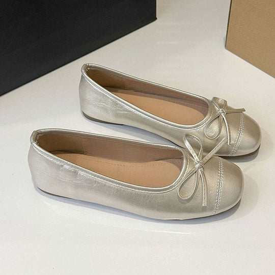 Damen Ballerinas mit dekorativem Schleifendesign EB