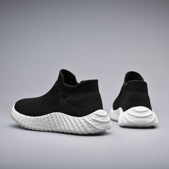Damen Strick-Sneaker mit elastischem Abschluss und rutschfester Sohle EB