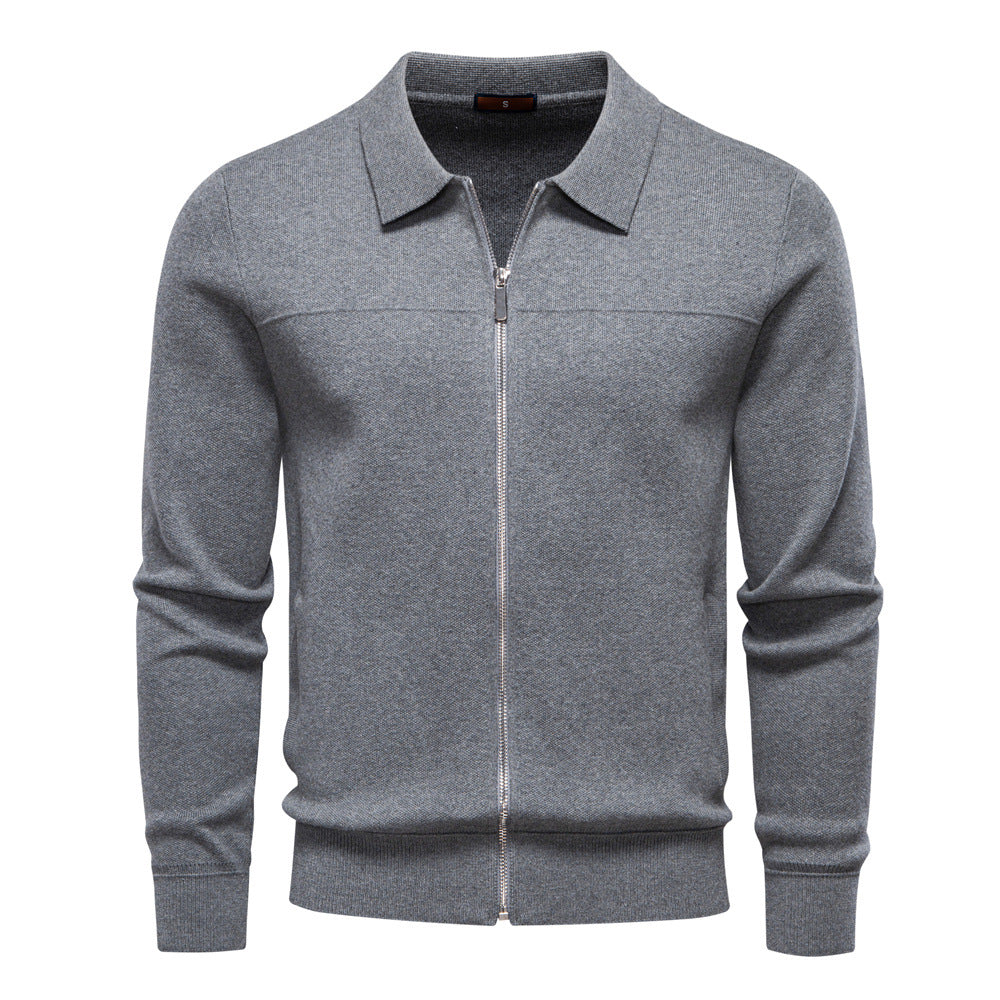 Herren modische Freizeitjacke mit hochwertigem Reißverschluss EB