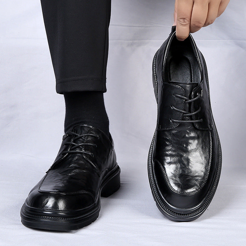 Herren Elegante Schnürschuhe mit rutschfester Sohle und atmungsaktivem Obermaterial EB