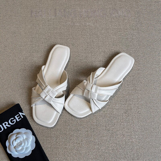 Damen Schicke Pantoletten mit elegantem Riemendesign EB