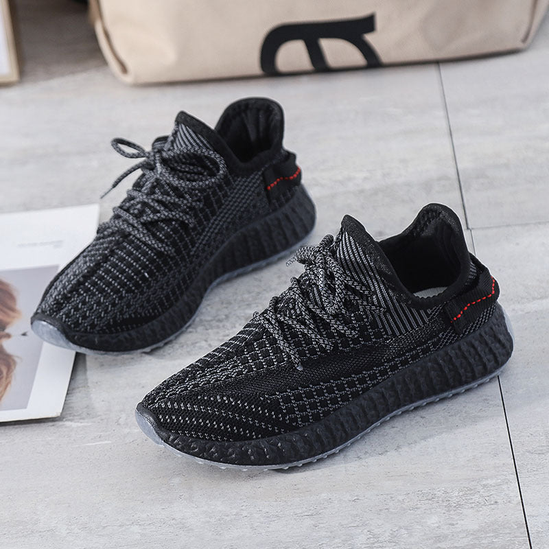 Damen atmungsaktive Sneakers mit flexiblem Obermaterial und dämpfender Sohle EB