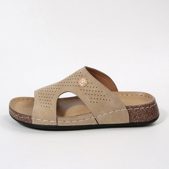 Damen Komfortable Clogs mit offenem Design EB