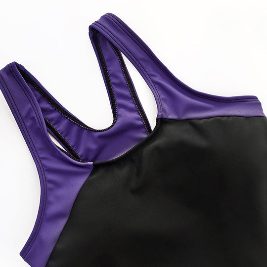Damen Sportlicher Einteiler-Badeanzug mit attraktiven Farbdetails EB
