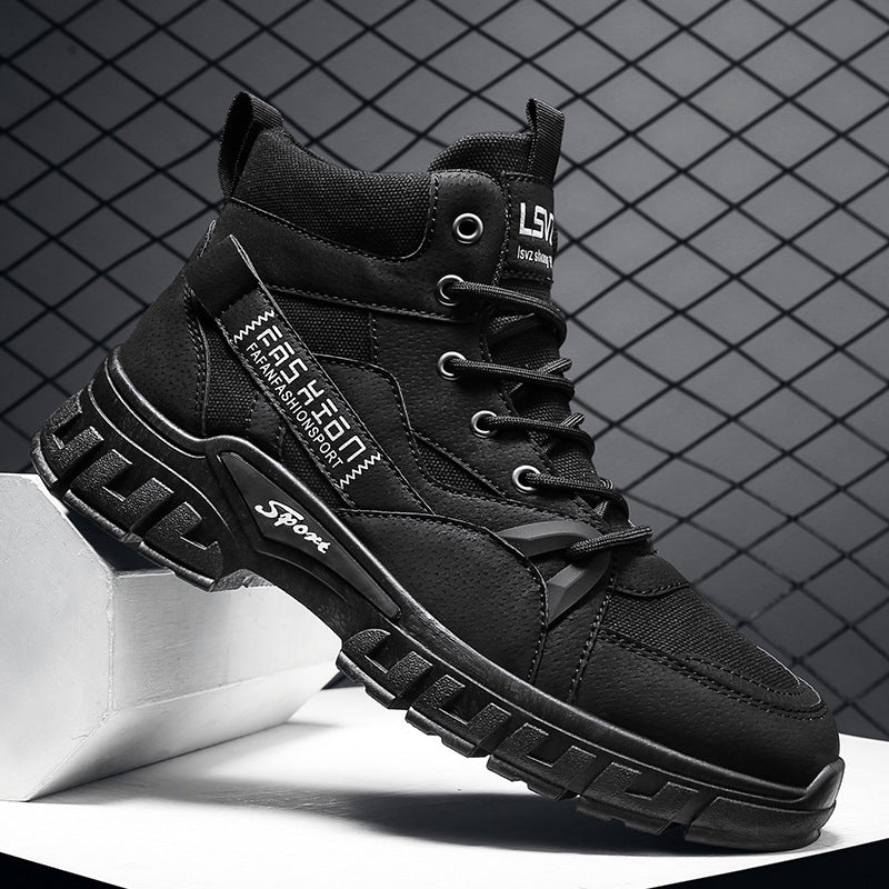 Herren robuste hochgeschnittene Utility-Boots mit Cordura-Einsätzen verstärkter Zehenkappe und stoßdämpfender Offroad-Sohle EB
