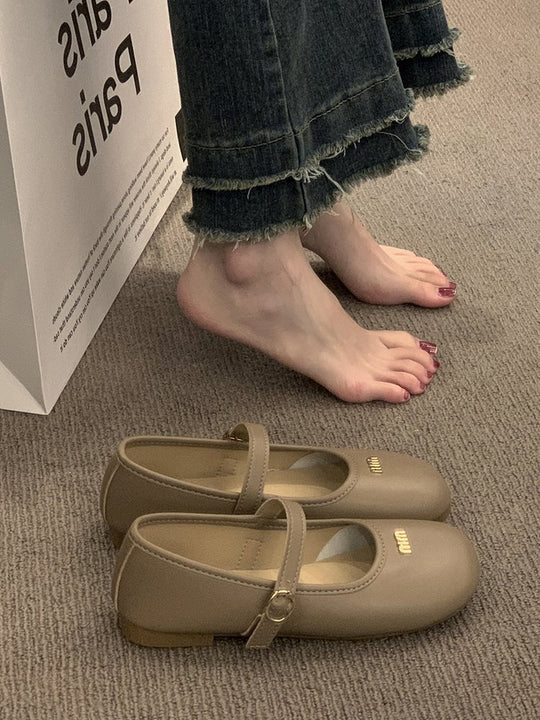 Damen Ballerinas mit modischer Schnallenverzierung und komfortabler Innensohle EB