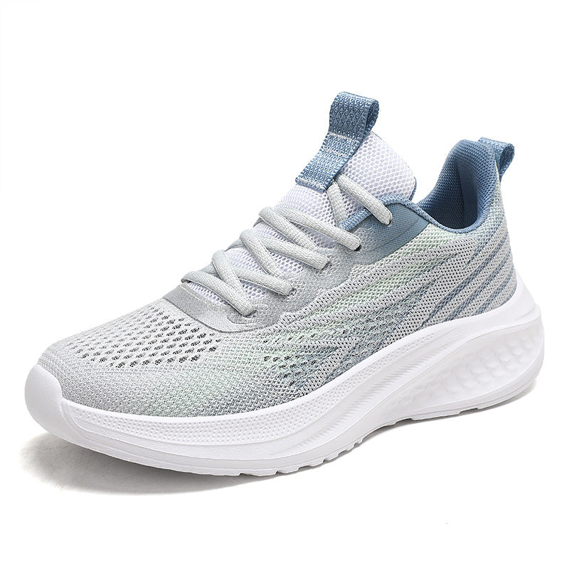 Damen Atmungsaktive Laufschuhe mit flexiblem Strick-Obermaterial und antirutsch Sohle EB