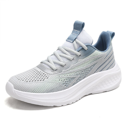 Damen Atmungsaktive Laufschuhe mit flexiblem Strick-Obermaterial und antirutsch Sohle EB
