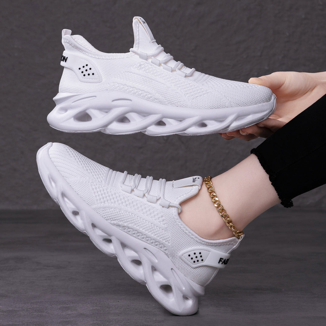 Damen Hochleistungs-Laufschuhe mit atmungsaktivem Obermaterial und dämpfenden Sohlentechnologien EB