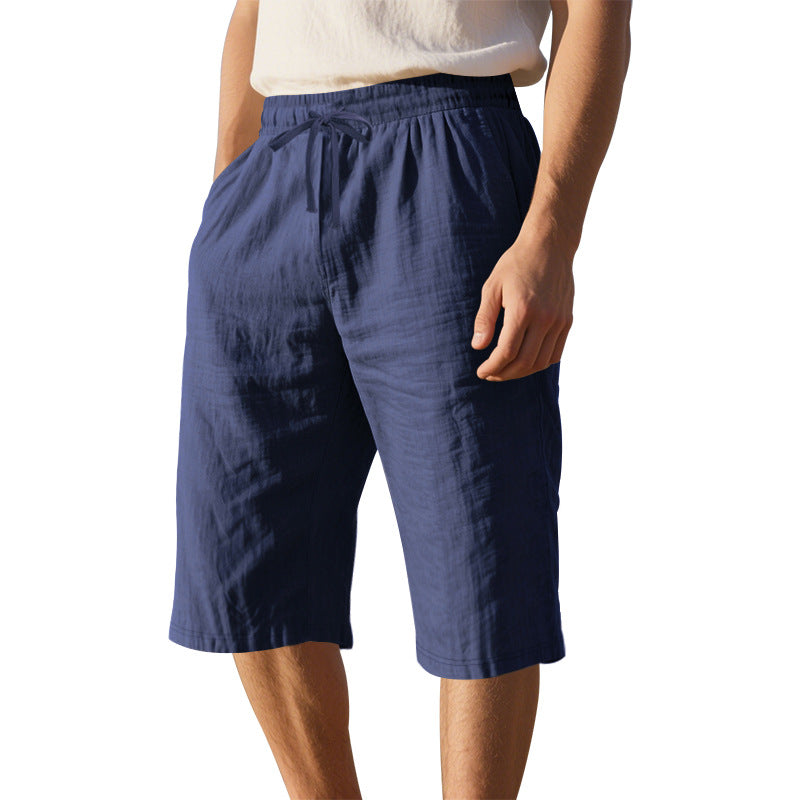 Herren leichte Freizeithose mit elastischem Bund und praktischen Taschen EB