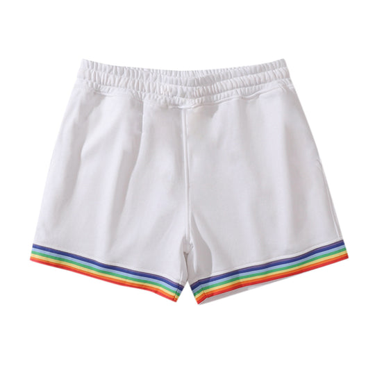Damen Sportliche Freizeithosen mit buntem Streifen-Design EB