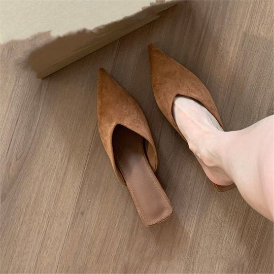Damen spitze Mules mit elegantem Schnitt EB