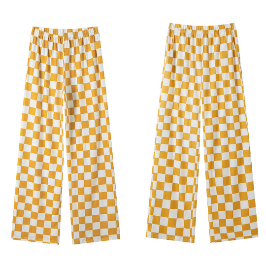 Damen Karierte Palazzohose EB