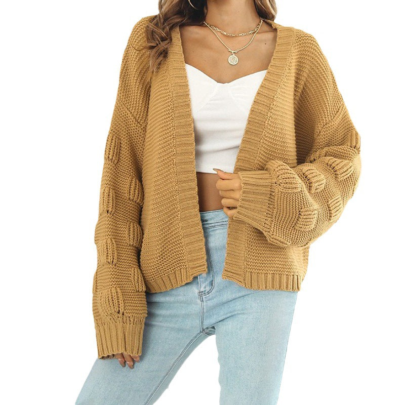 Damen Grobstrickcardigan mit oversized Schnitt EB