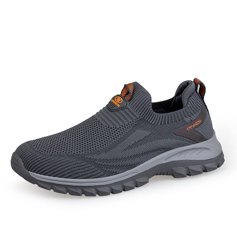 Damen Bequeme Slip-On Lauf-Sneaker mit atmungsaktivem Obermaterial EB