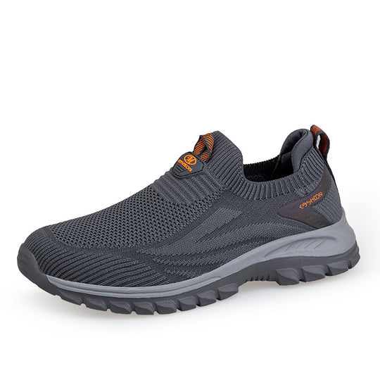 Damen Bequeme Slip-On Lauf-Sneaker mit atmungsaktivem Obermaterial EB