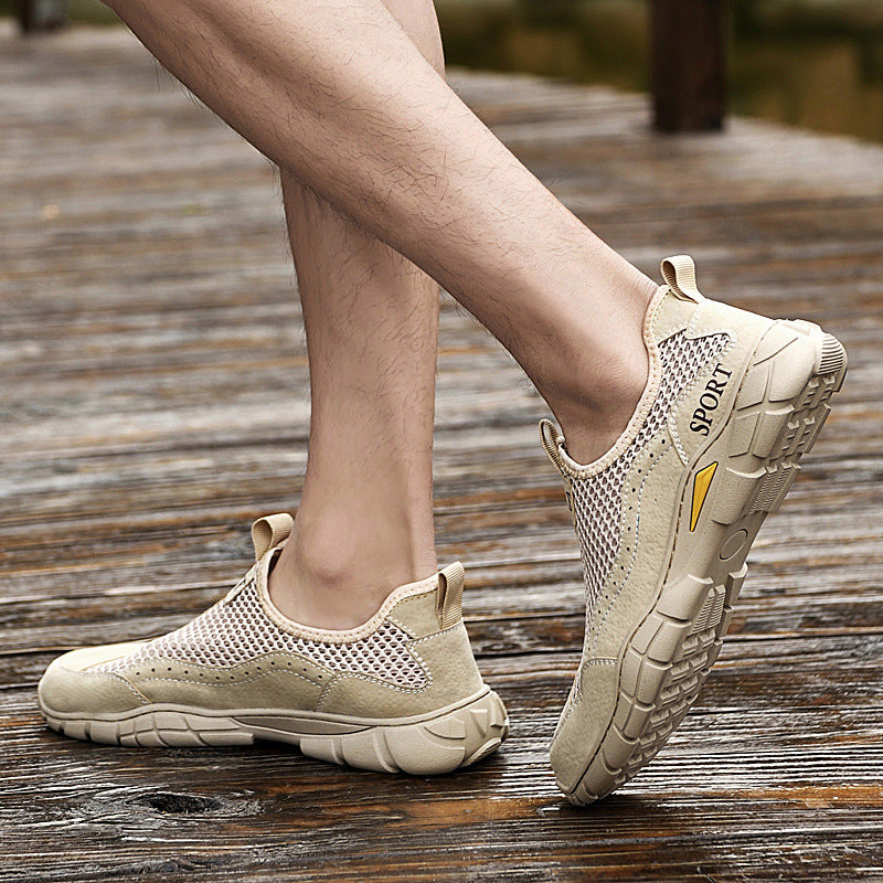 Herren Atmungsaktive Netzsneaker mit rutschfester Sohle EB